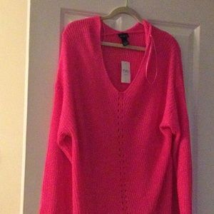 Brand New Rue 21 Bright Pink Sweater